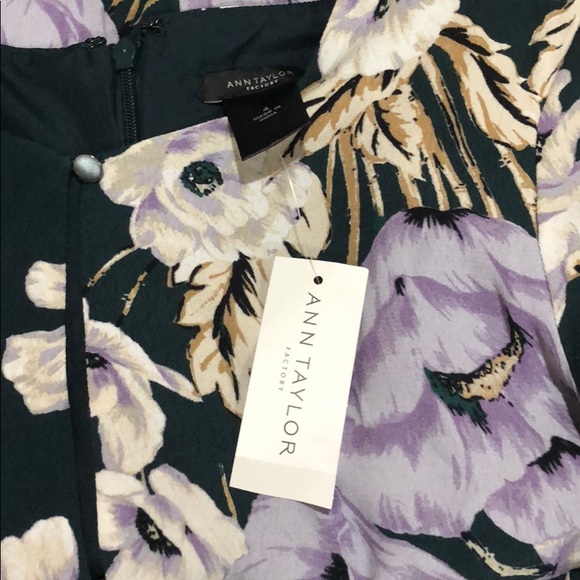 Ann Taylor Floral Short Sleeve Dress - Picture 3 of 5